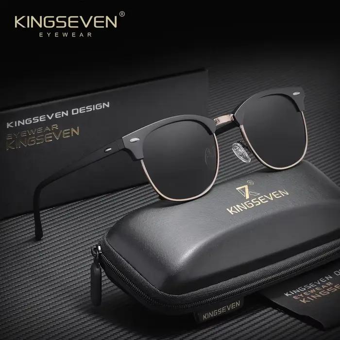KINGSEVEN luxe casual grand cadre lunettes de soleil femmes crème solaire mode polarisé UV400 lunett
