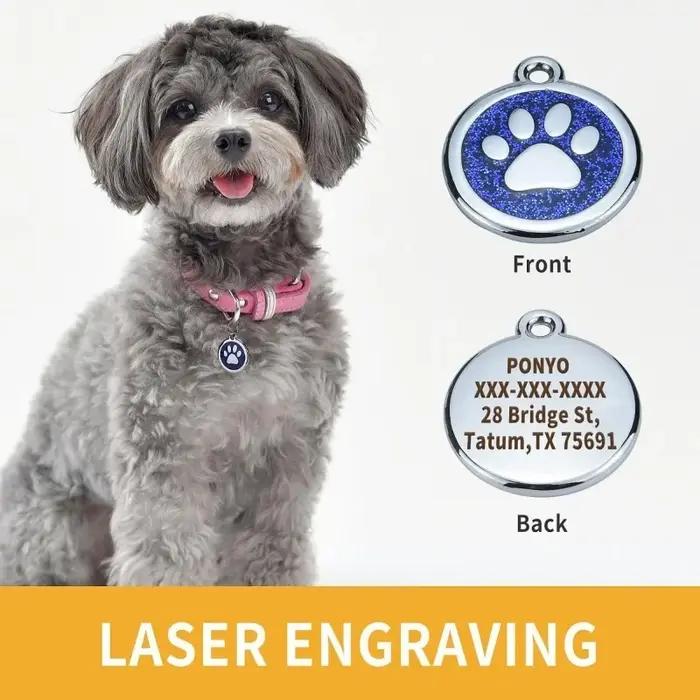 Étiquettes d'identification pour animaux de compagnie