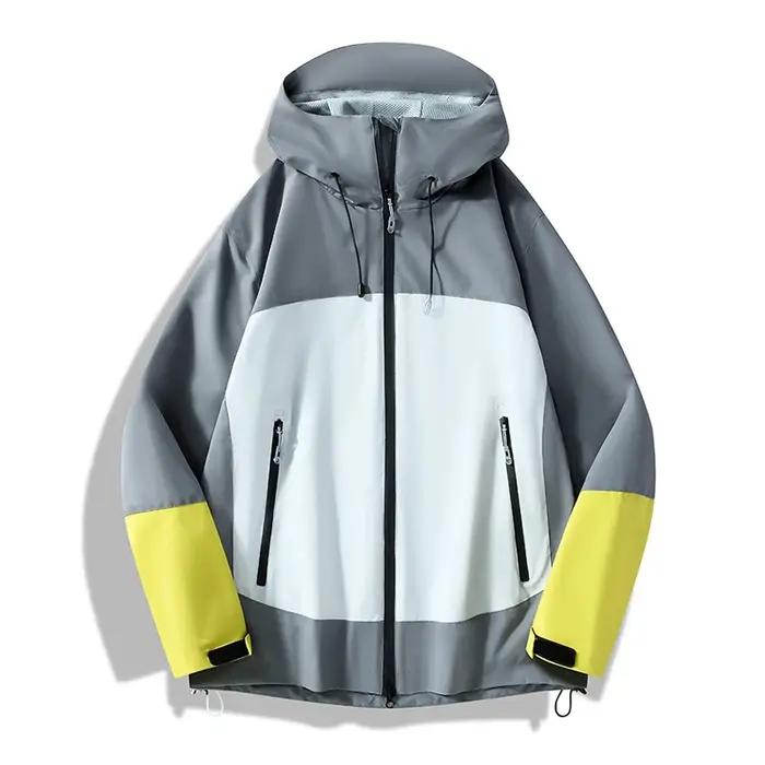 JNLN unisexe imperméable Softshell veste randonnée Camping escalade Trekking coupe-vent à capuche décontracté sport mant
