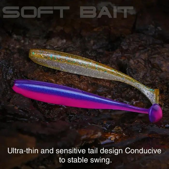 TSURINOYA nouvelle taille 100mm 120mm T queue ver leurres souples facile Shiner artificiel doux appâ