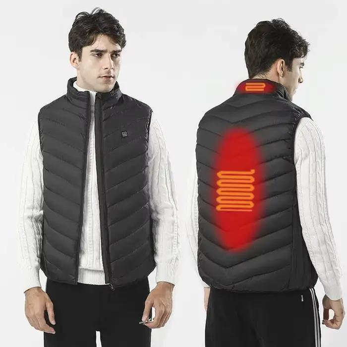 Veste thermique chauffante électrique intelligente en coton pour hommes et femmes, avec chauffage infrarouge, pour activités hivernales et randonnées