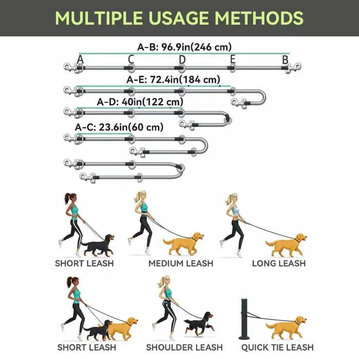 Laisse à bandoulière pour chien