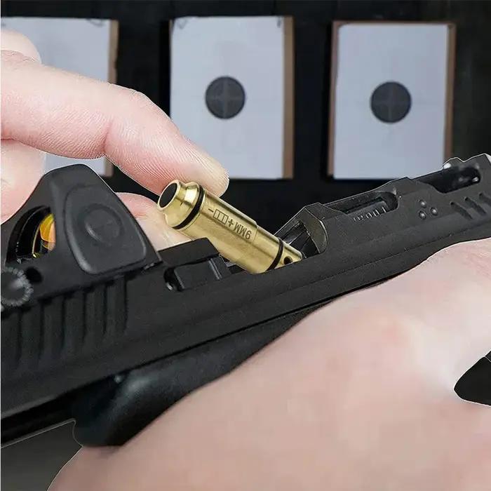 Balle d'entraînement Laser à point rouge 9mm, 9x19mm/380ACP/38spl/223Rem 7.62x39, cartouche d'entraînement Laser à feu sec, vue Laser de chasse