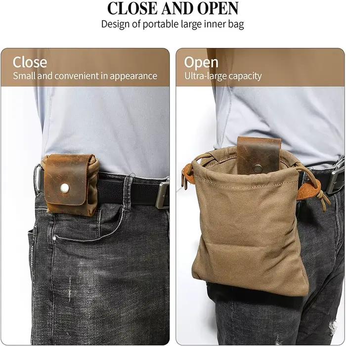 Sac cueillette pliable outdoor pour baies champignons chasse bushcraft randonnée camping équipement