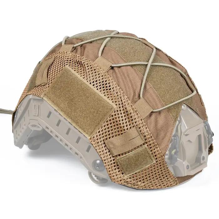 Housse de casque tactique en maille de nylon pour protection individuelle et activités extérieures homme universelle multicolore