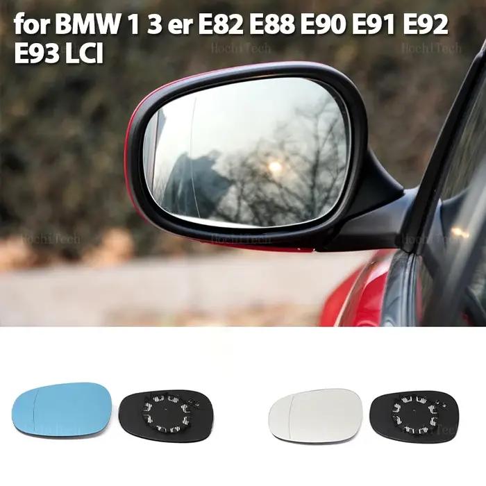 Rétroviseur extérieur grand angle bleu, verre de rétroviseur, magasins et côté droit, BMW Série 1, S