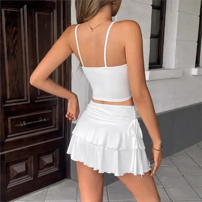 Vêtements pour femmes, jupe de style haut de gamme pour femmes, décontractée, polyvalente, pour le travail, été