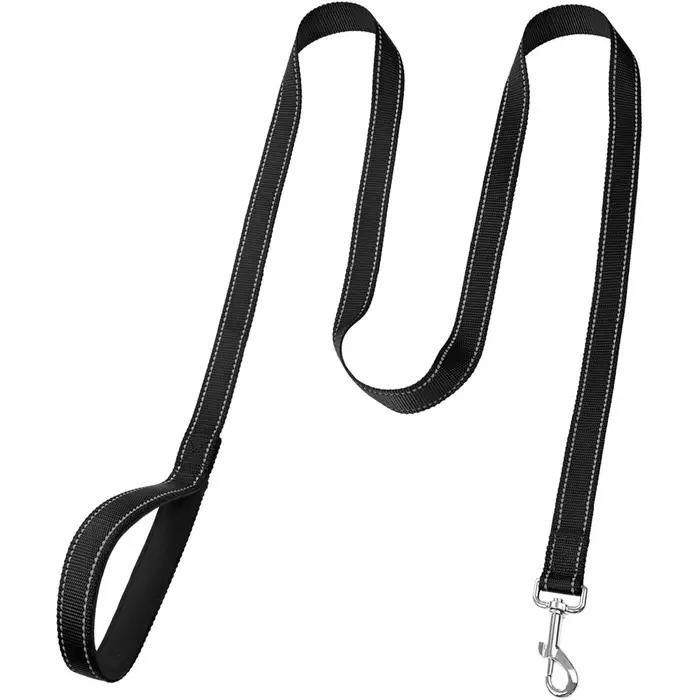 Laisse réfléchissante pour chien – Poignée rembourrée douce pour une formation et une marche confortables – Idéal pour les chiens moyens et petits – Haute visibilité