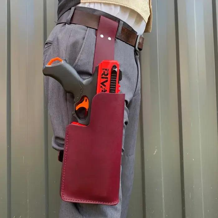 Étui de odoren cuir PU, steampunk, DulNerf, Kronos, poudres de odor, jambe tombante, corps, équipement de guerre, hammershot, sac de support de bras fort, LARP