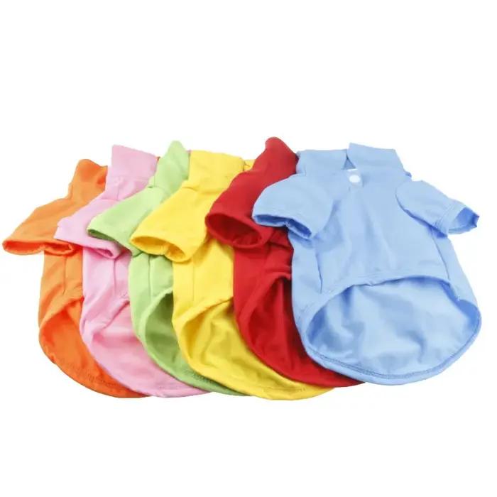 T-shirt à col polo respirant pour animaux de compagnie