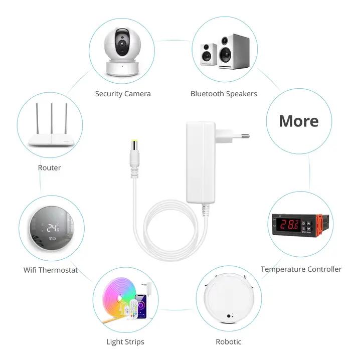Pilote LED AC 100V-240V à DC 12V 24V 2A 3A, transformateurs d'éclairage, adaptateur d'alimentation à