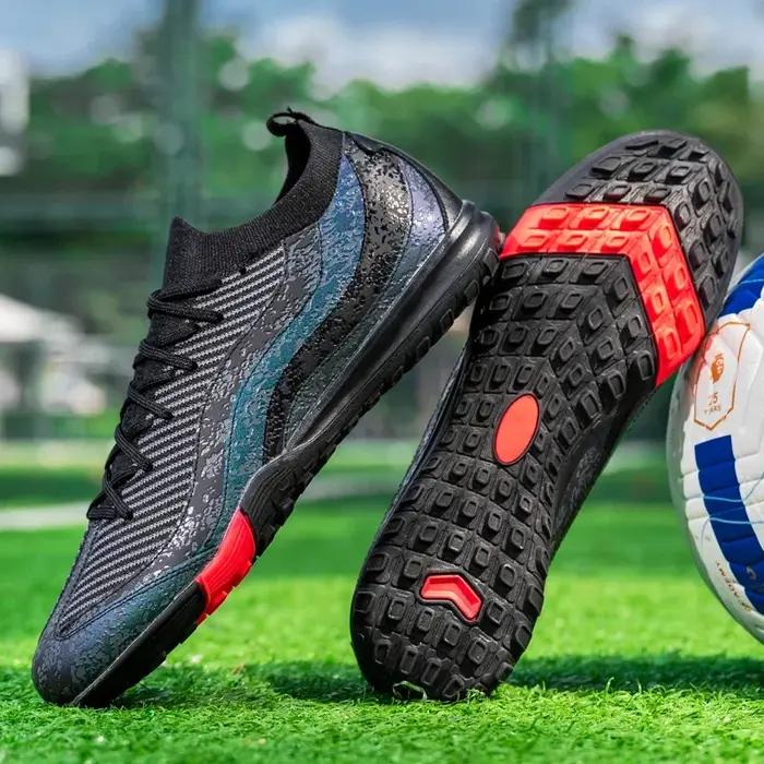 Chaussures de football professionnelles pour hommes TF/FG – Crampons de qualité pour terrain de football, entraînement sur gazon, antidérapants pour intérieur 2026