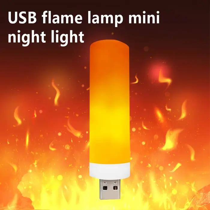 USB LED ampoules de flamme simulée veilleuse USB lampe atmosphère lumière bougie lumières lampe de n