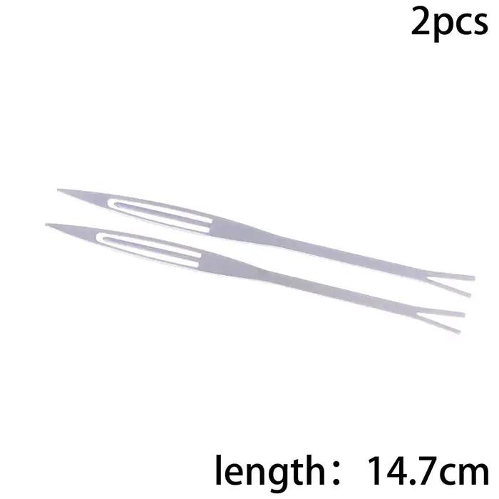 2 pièces/ensemble navettes de réinitialisation pour filets de pêche aiguilles de filet de pêche tiss