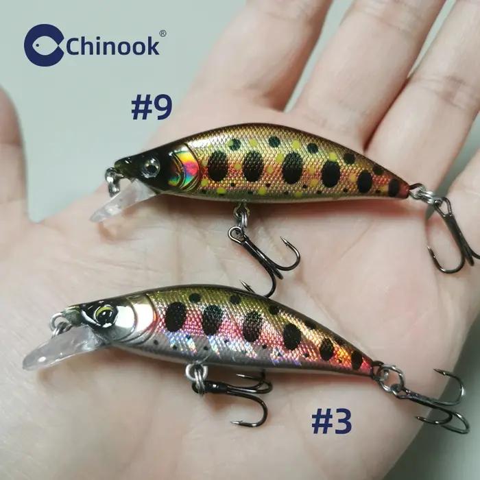 Leurre Chinook Sinking Minnowbait pour petite truite, 50mm 5.2g, leurres pour la pêche, swimbait, pê