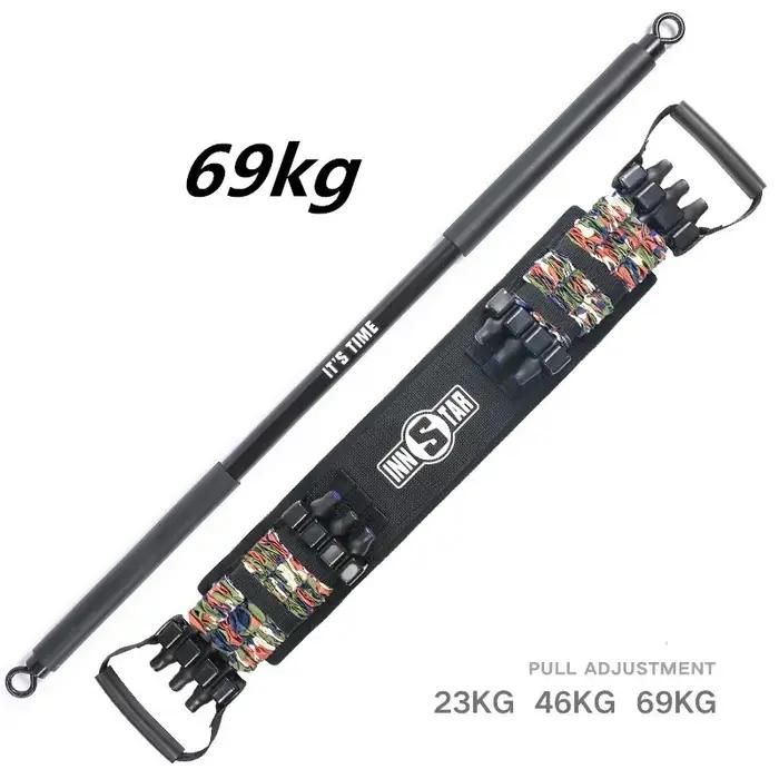 Extenseur de bandes de résistance de forme physique de gymnastique réglable avec la tige de poussée Machine d'assistance