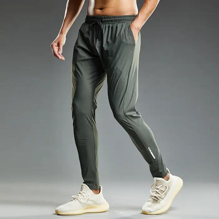 Été élastique hommes course Sport pantalon Jogging pantalons de survêtement décontracté en plein air formation gymnase