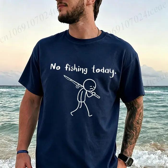 T-shirts imprimés pêcheur pour homme, t-shirt décontracté, t-shirt respirant d'été, vêtements de pêche, t-shirt décontracté pour homme, hauts, cadeaux