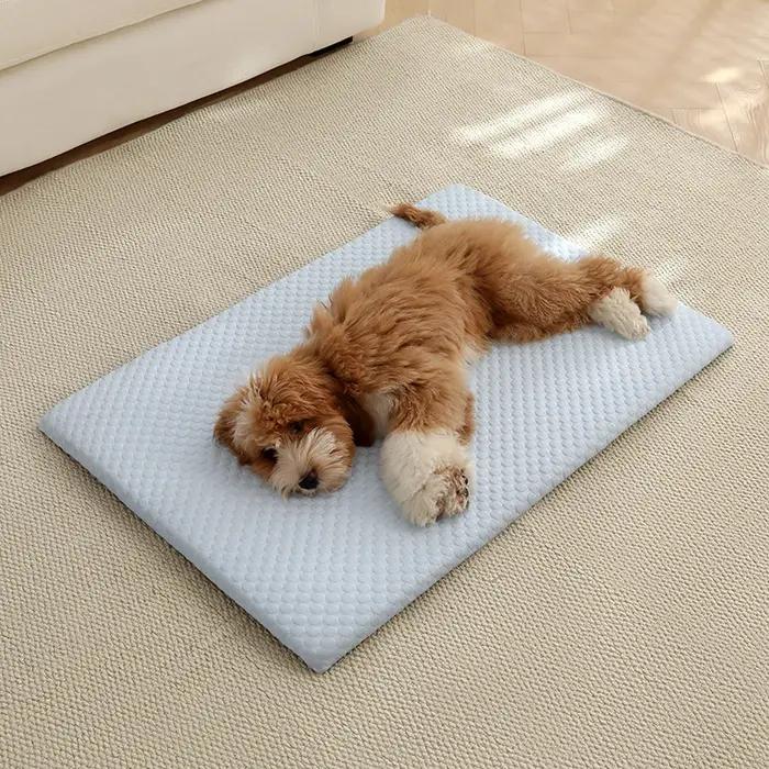 Nouveau tapis rafraîchissant en soie glacée pour animaux de compagnie