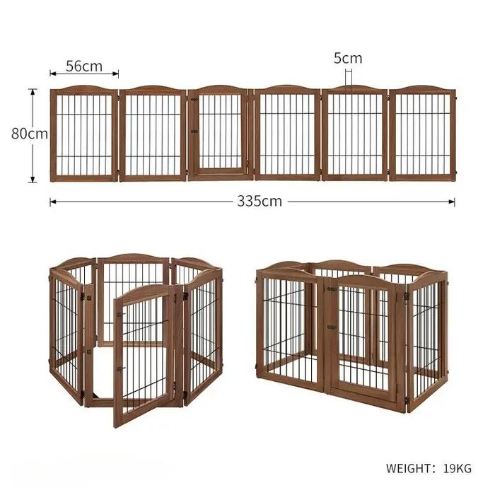 Clôture en bois pour animaux de compagnie, clôture pour chien, combinaison libre, isolation pour ani