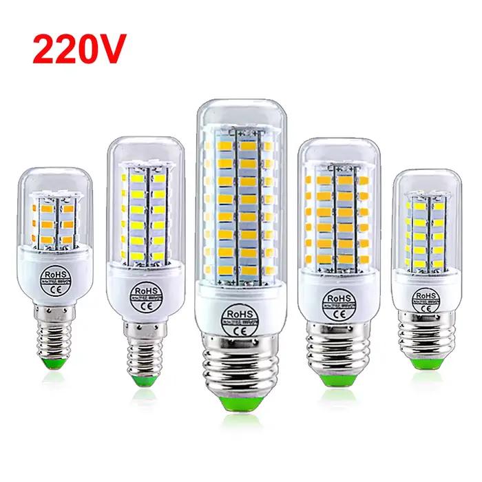 Ampoule LED épis de maïs AC 220V E14 E27 24 36 56 72 LED 5730SMD Lampada LED lustre domestique proje
