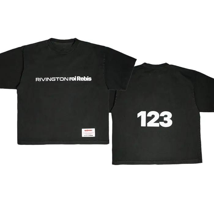 Lavé RRR123 T-shirt hommes femmes de haute qualité surdimensionné 2026ss été Style