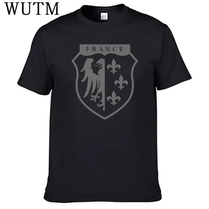 T-Shirt France Badge Charlemagne LVF 33th Weapons Grenadier Division, 100% coton, pour hommes
