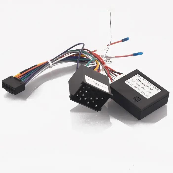 Adaptateur de câble de faisceau de câblage stéréo d'autoradio Android 16 broches pour BMW E46 série