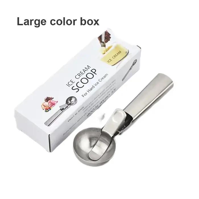 Cuillère à glace multifonctionnelle en acier inoxydable rouge ou noire pour glace et fruits occasions spéciales femmes cadeaux