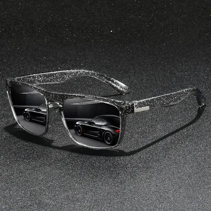 Lunettes de soleil à monture carrée pour hommes et femmes, 14 pièces, à la mode, pour la conduite en