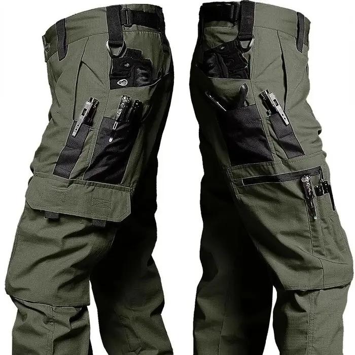 Pantalon tactique imperméable 2026 pour homme - Pantalon de combat multi-poches résistant activités outdoor