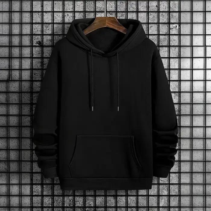 2025 automne/hiver nouveauté hommes à capuche de haute qualité couleur unie sweat à capuche mâle mai