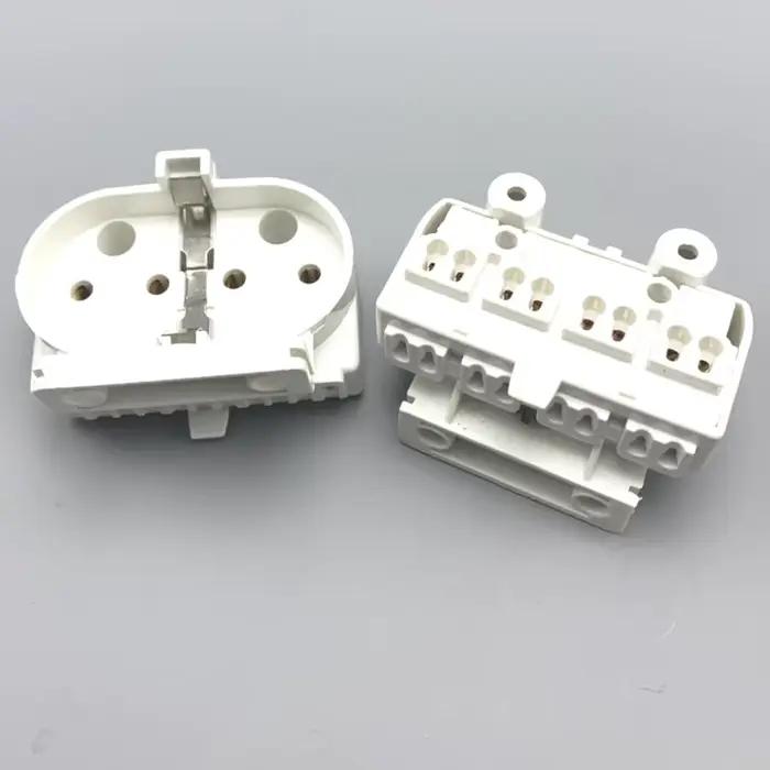 Base de lumière UV blanche 2G11, support de lampe en Tube PL H 2A 500V, convertisseur de douille de