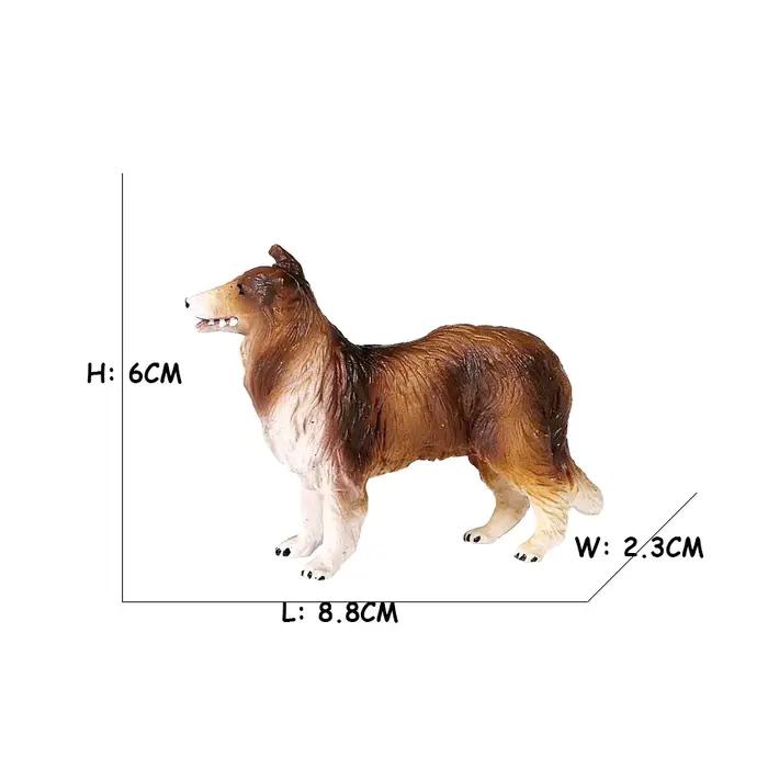 Magnifiques figurines de chiens en PVC pour la décoration intérieure et les cadeaux éducatifs pour enfants occasions spéciales anniversaires Noël