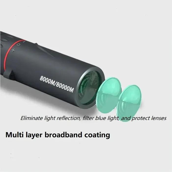 Télescope monoculaire HD portable avec support pour téléphone - Observation ornithologique et chasse