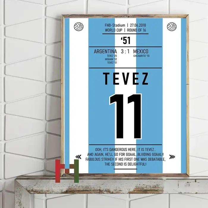 Meilleurs joueurs de Football du monde affiche toile impression joueur de Football numéro mur Art décor garçons chambre décoration icône cadeau