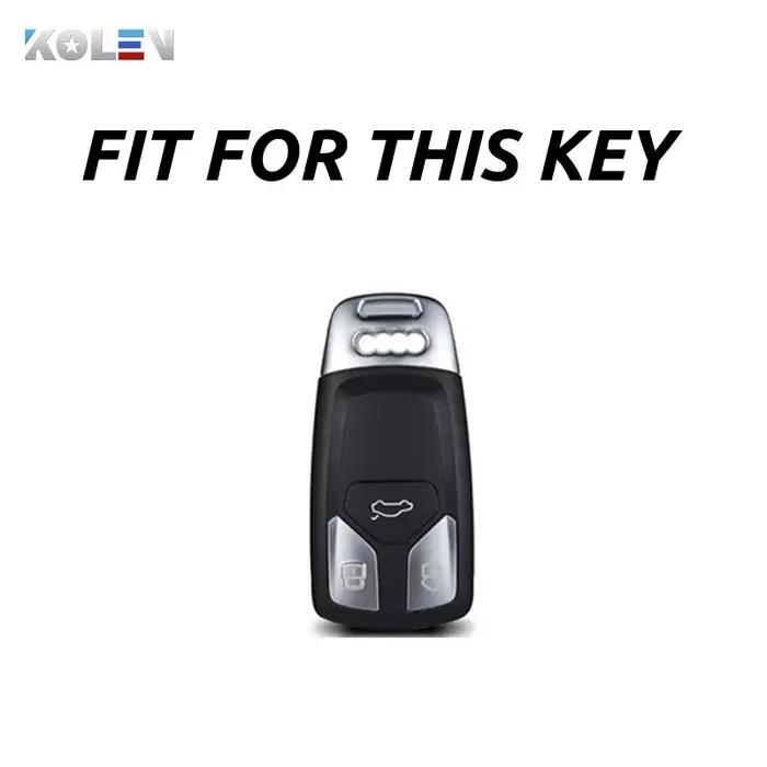 Coque en cuir et TPU pour clé télécommande de voiture, pour Audi A4 B9 A5 A6L A6 S4 S5 S7 8W Q7 4M Q
