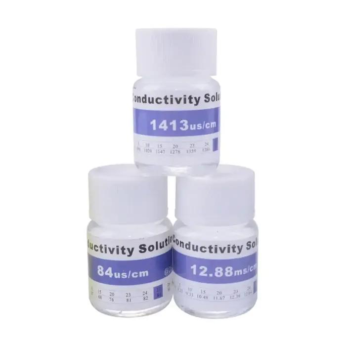 Poudre tampon de poudre d'étalonnage PH & ORP 25ml 84us/cm 1413us/cm 12.88ms/cm 35PPT 1382 solution