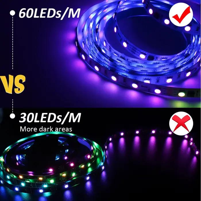 Bandes lumineuses LED RGBIC pour course de chevaux, 5M 10M 20M, 24V WS2811, ruban flexible de pixels