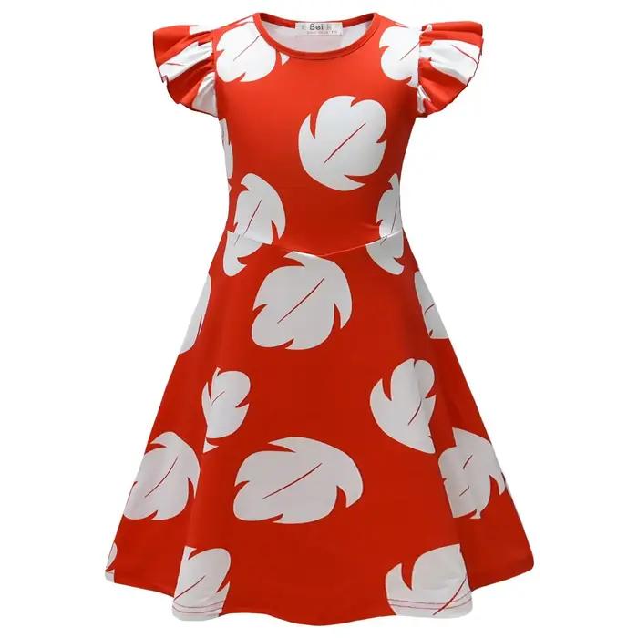 Robe de Cosplay Lilo pour filles, Costume de film de dessin animé, spectacle sur scène, fête de carn