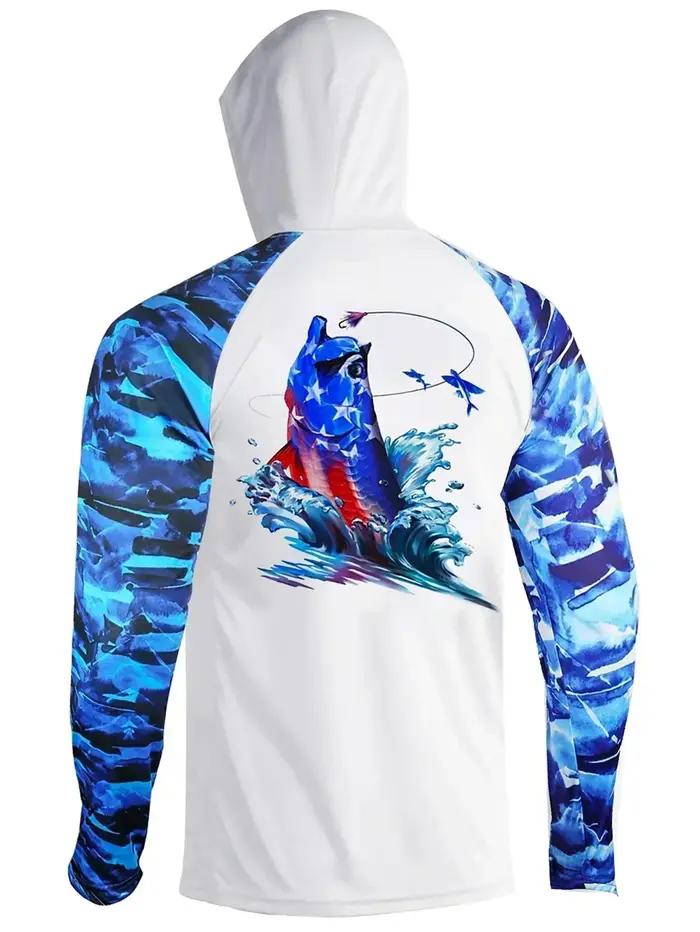 Vêtements de pêche, sweat-shirt de pêche performant