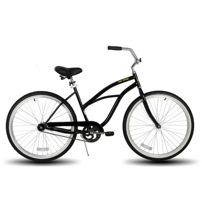 Vélo de montagne pour femmes 26 pouces frein à disque arrière siège confortable cadre acier robuste pour randonnées et tourisme occasions spéciales