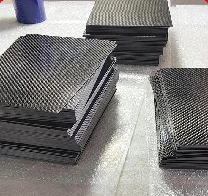 Feuilles de panneaux en Fiber de carbone véritable