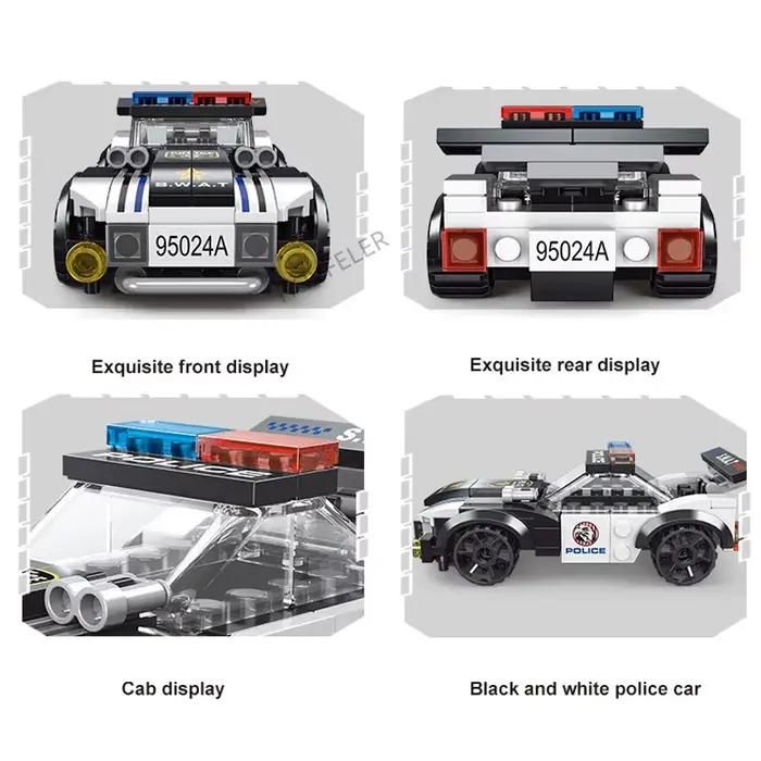 Super Police avion de ville hélicoptère à double Rotor voiture célèbre SWAT blocs de construction br