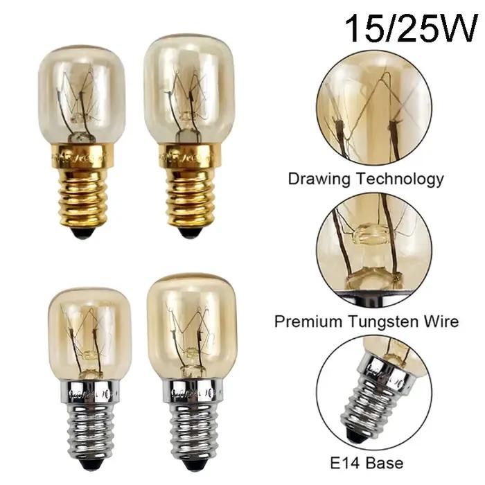 Ampoules de four à micro-ondes résistantes à 300, lampe à vapeur à filament de tungstène, haute temp