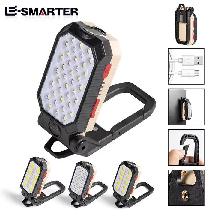ESMARTER COB lampe de travail Portable USB Rechargeable lampe de réparation d'urgence Source de lumi