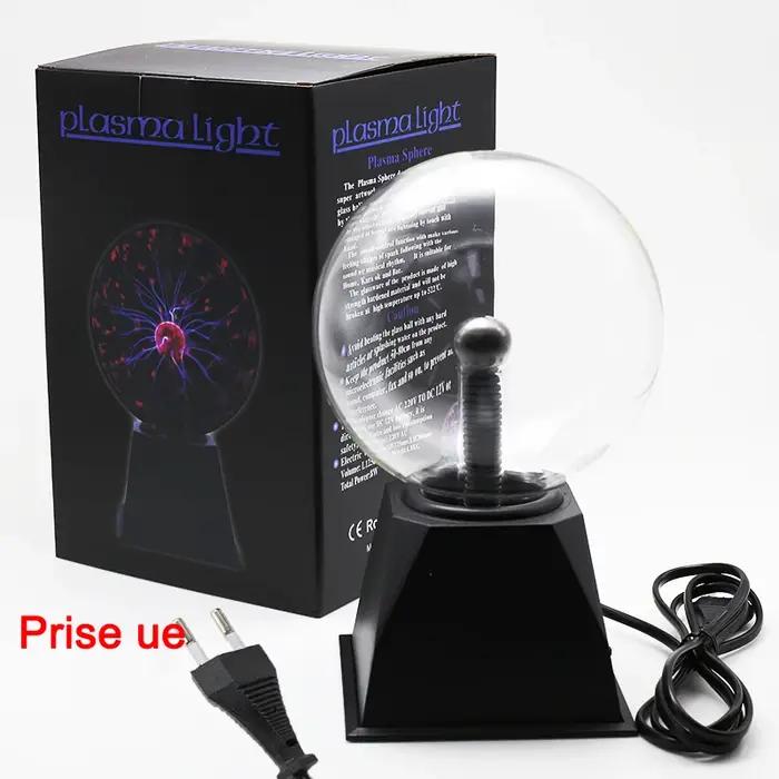 Lampe à boule de plasma magique en verre