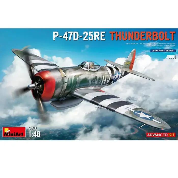 Miniart 48001 1/48 P-47D-25RE Avion de chasse avec kit de pièces photogravées
