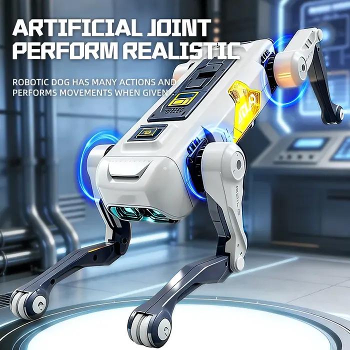 Chien robot intelligent RC électrique, chien mécanique multifonctionnel RC, jouet éducatif, jouet robot intelligent bionique, cadeau