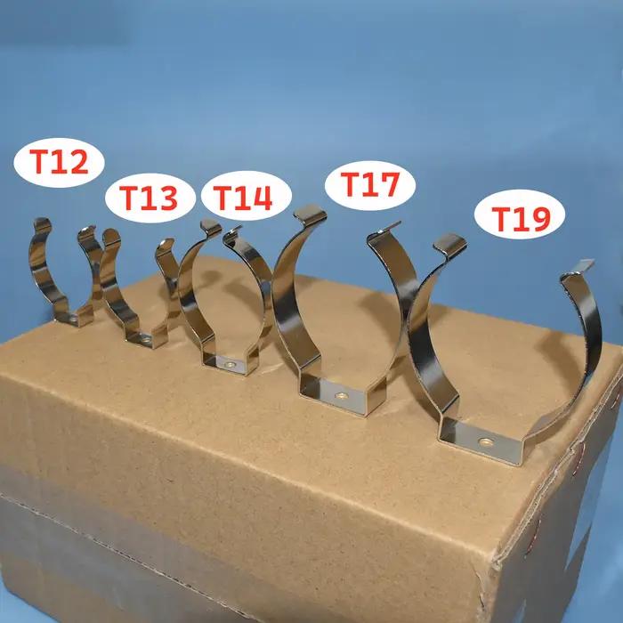 Clips de Tube lumineux LED en acier au manganèse T12 T13 T14 T17 T19, fixation d'ampoule, support de